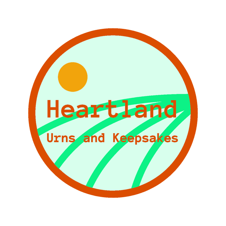 Heartland Urns and Keepsakes logo. 