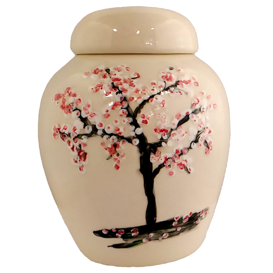 Cherry Blossoms Small Urn